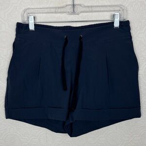 Backcountry Navy Blue Athletic Shorts Women’s Medium Drawstring Running Shorts